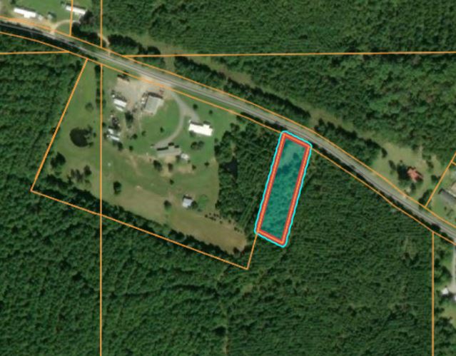 Aereal view of land parcel in Cherokee County, AL